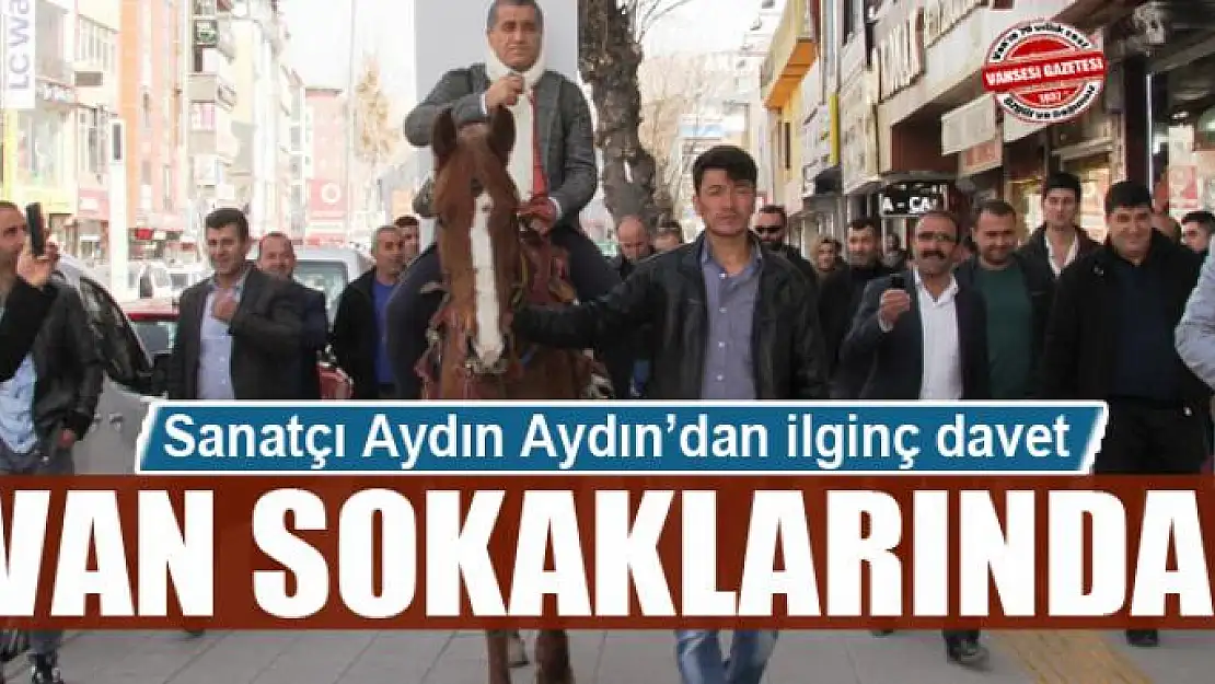 Sanatçı Aydın Aydın'dan ilginç davet 