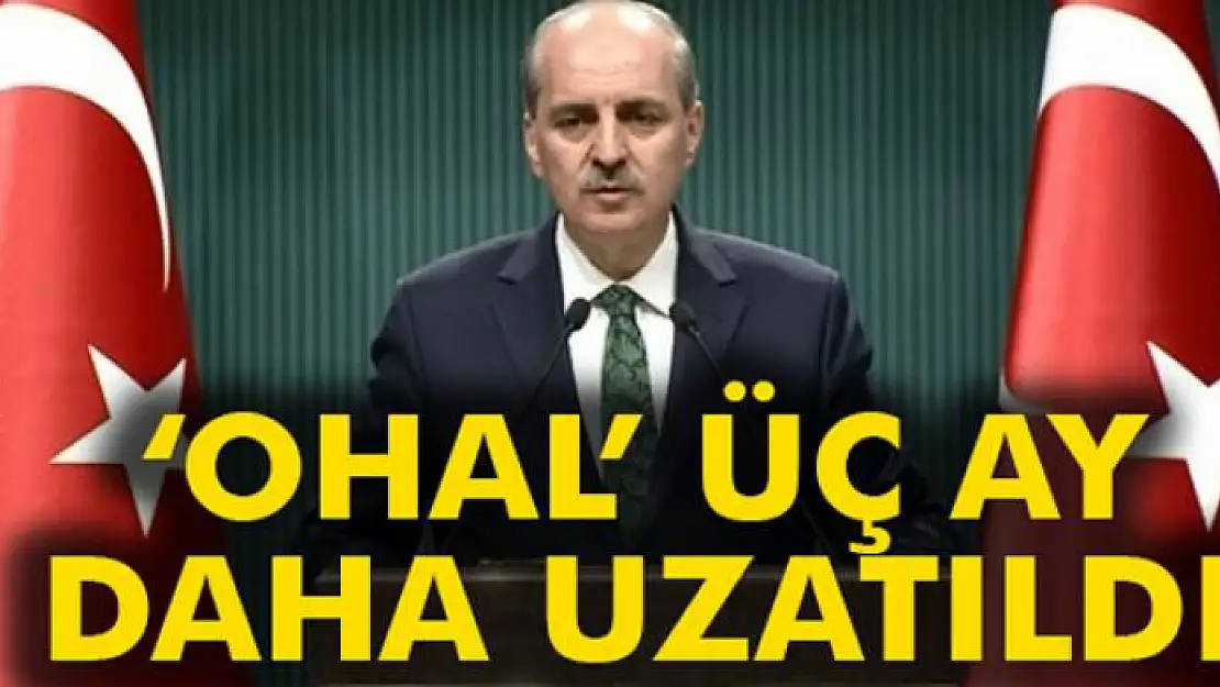 'Bakanlar Kurulu'nda OHAL'i uzatma kararı alındı'