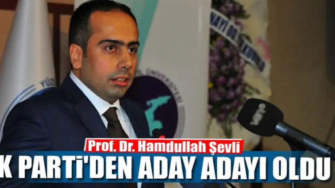 Prof. Dr. Hamdullah Şevli, AK Parti'den aday adayı oldu