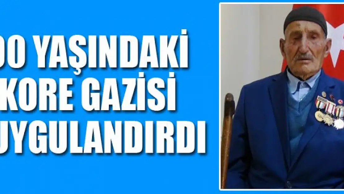 90 YAŞINDAKİ KORE GAZİSİ DUYGULANDIRDI