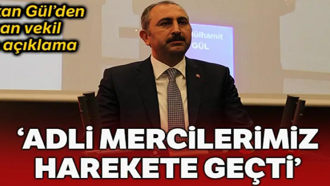 Bakan Gül: 'Adli mercilerimiz Ioannis Lagos hakkında harekete geçmiştir'