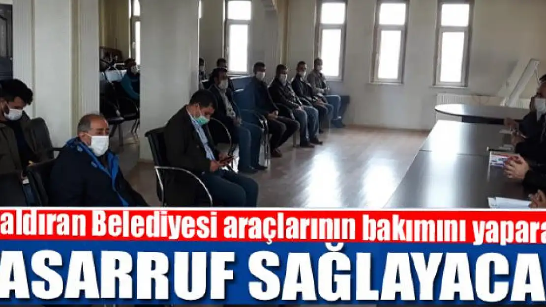 Çaldıran Belediyesi araçlarının bakımını yaparak tasarruf sağlayacak