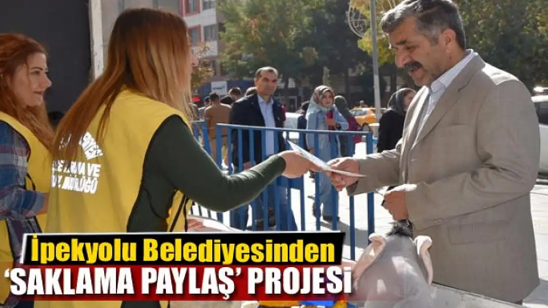 İpekyolu Belediyesinden 'Saklama Paylaş' projesi