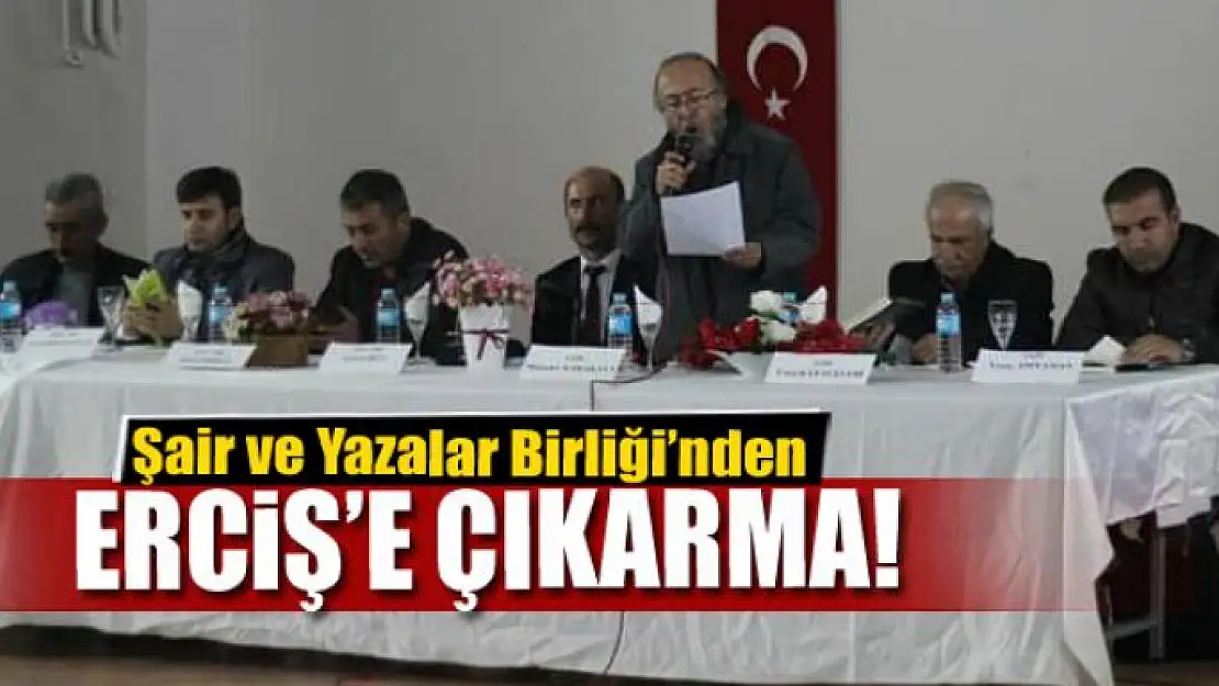  Şair ve Yazalar Birliği'nden Erciş'e çıkarma