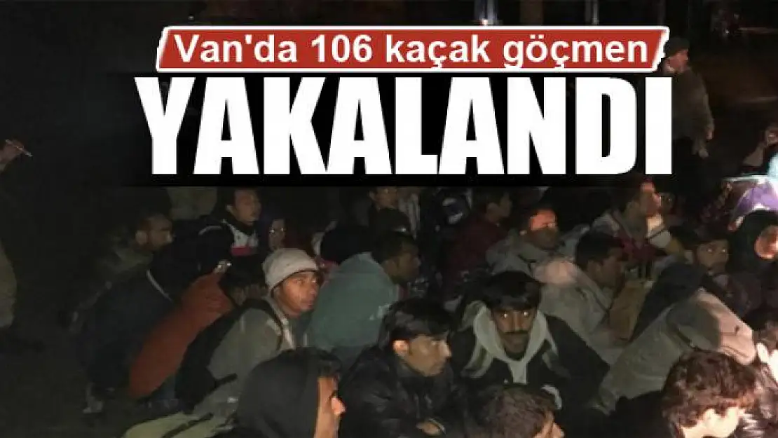 Van'da 106 kaçak göçmen yakalandı 