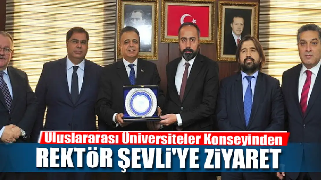 Uluslararası Üniversiteler Konseyinden Rektör Şevli'ye ziyaret