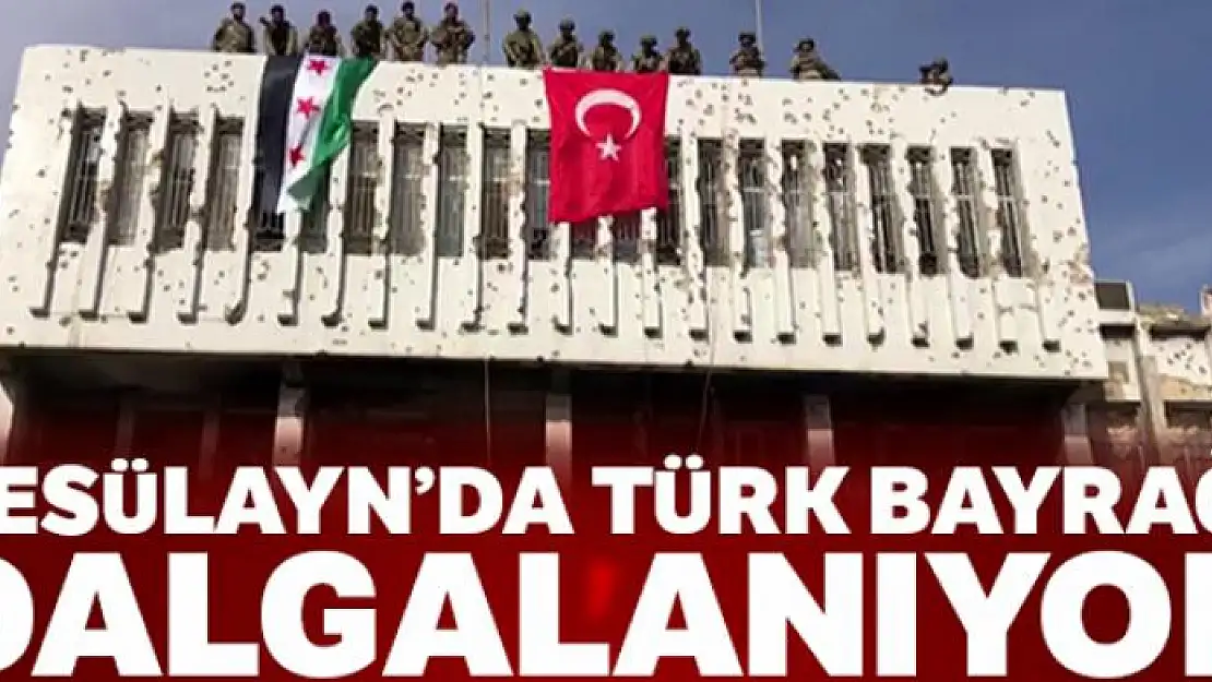 Resülayn'da Türk bayrağı dalgalanıyor