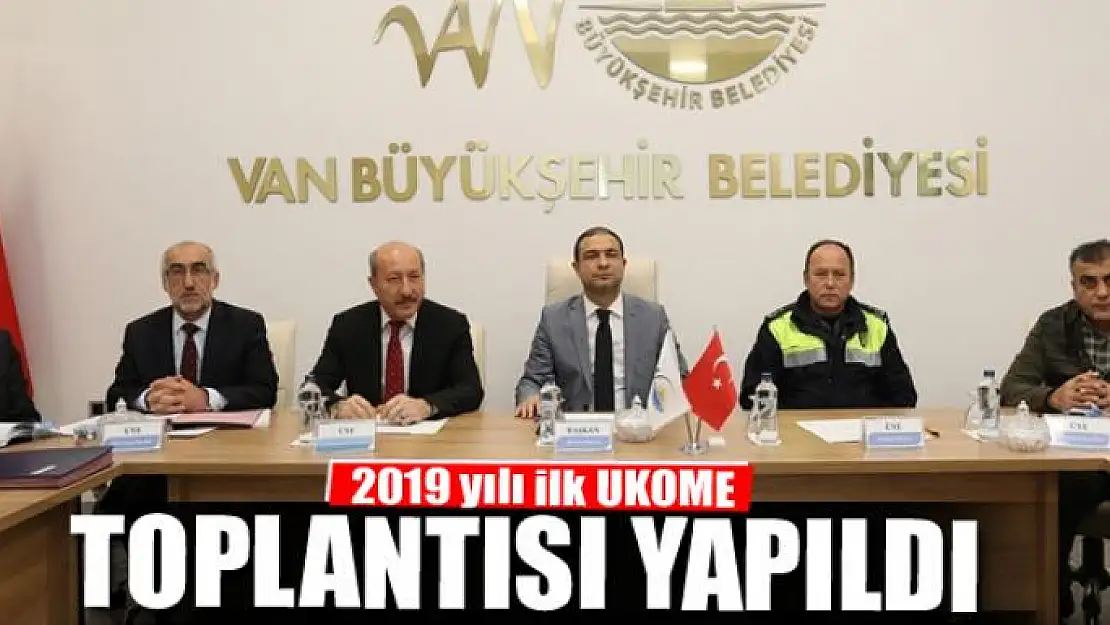 2019 yılı ilk UKOME toplantısı yapıldı