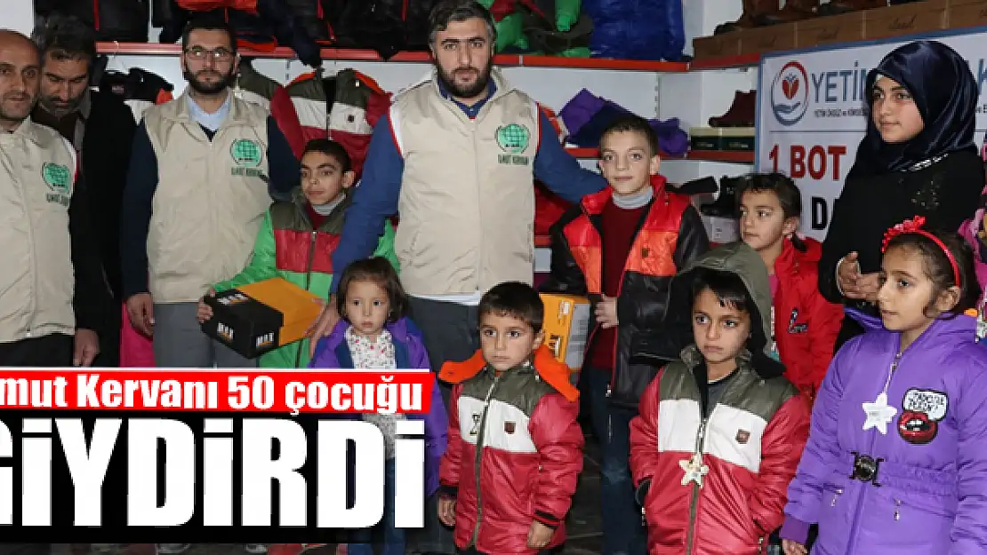 Umut Kervanı 50 çocuğu giydirdi