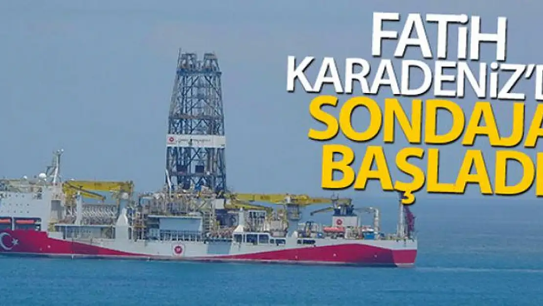 Fatih Sondaj Gemisi Karadeniz'de ilk sondajına başladı