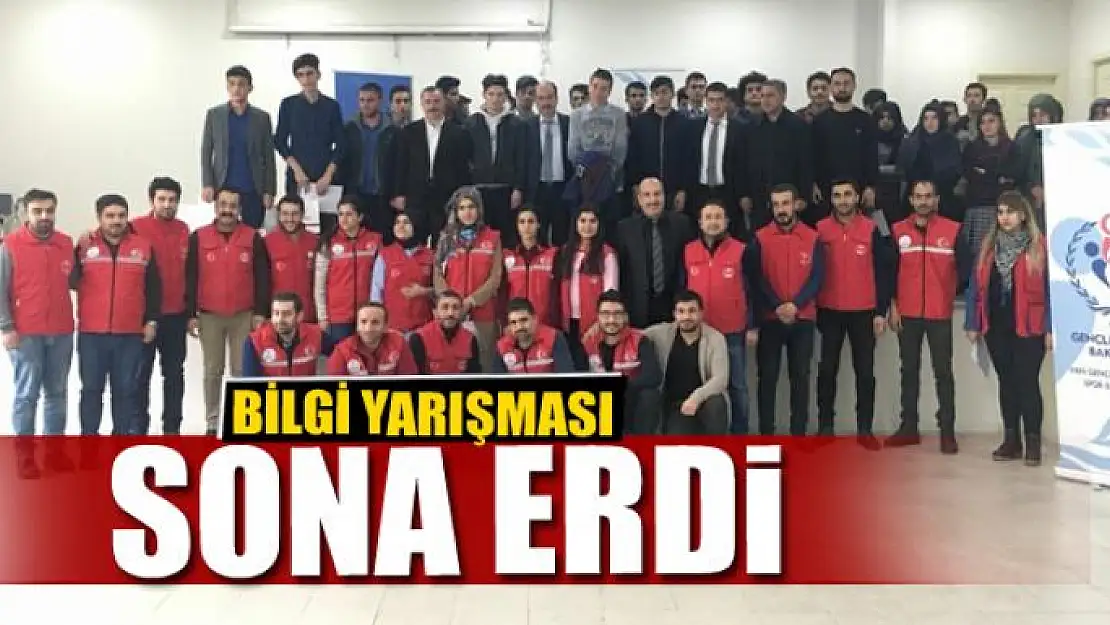 BİLGİ YARIŞMASI SONA ERDİ 