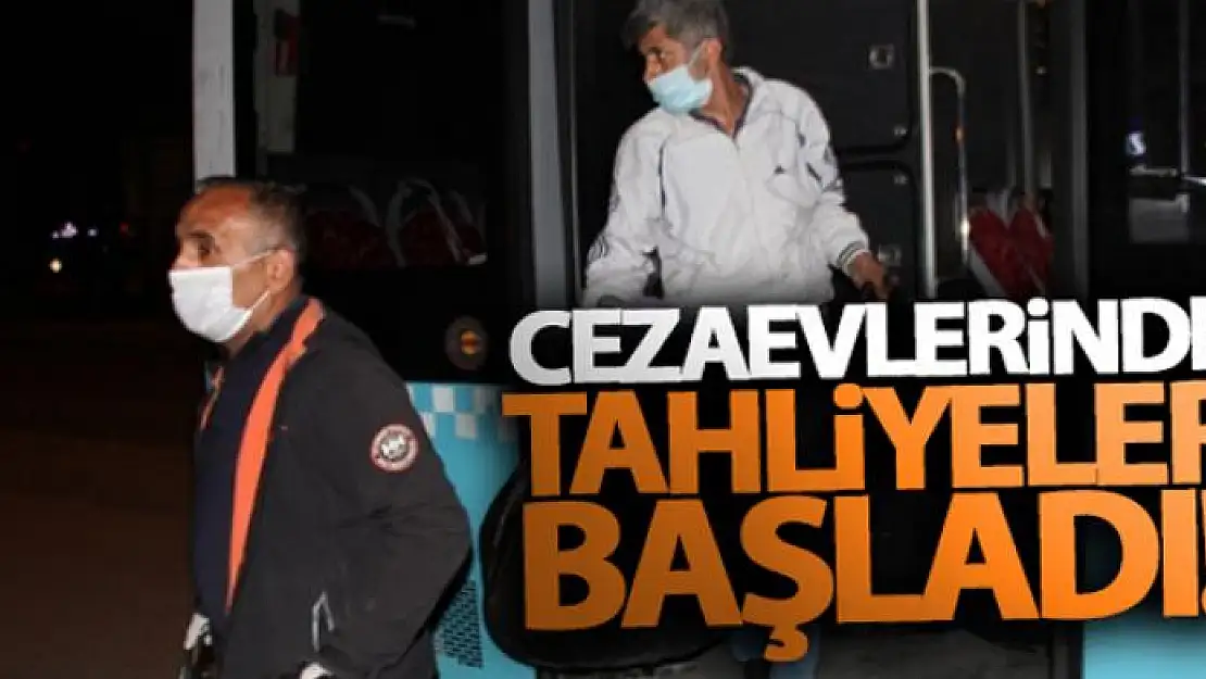 Hükümlüler tahliye edilmeye başlandı