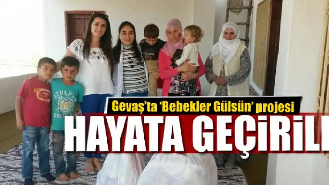 Gevaş'ta 'Bebekler Gülsün' projesi