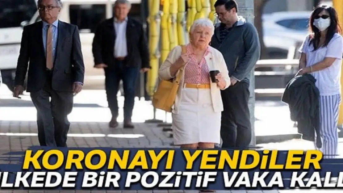 Koronayı yendiler! Ülkede bir pozitif vaka kaldı