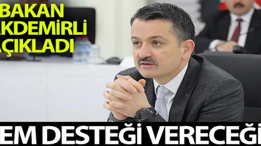 Bakan Pakdemirli: 'Küçük aile işletmelerine yem desteği vereceğiz'