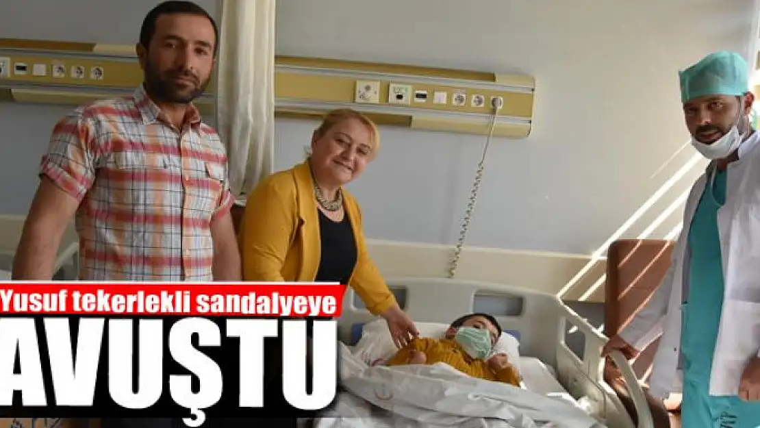 Minik Yusuf tekerlekli sandalyeye kavuştu 