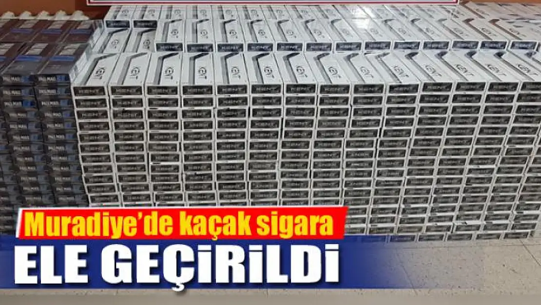 Muradiye'de kaçak sigara ele geçirildi