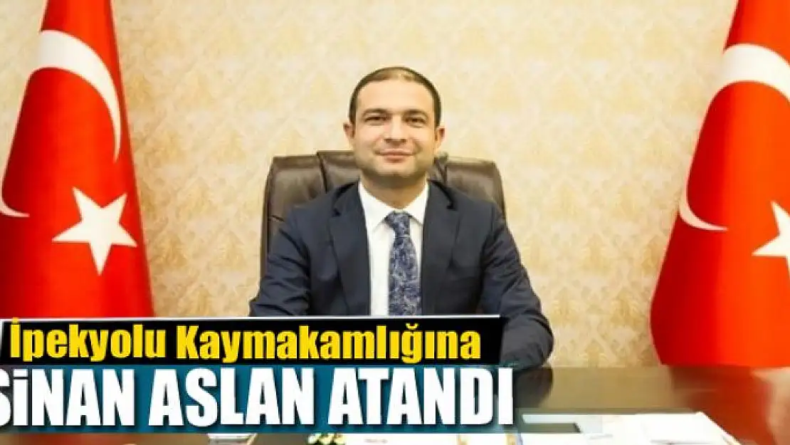 İpekyolu Kaymakamlığına Sinan Aslan atandı