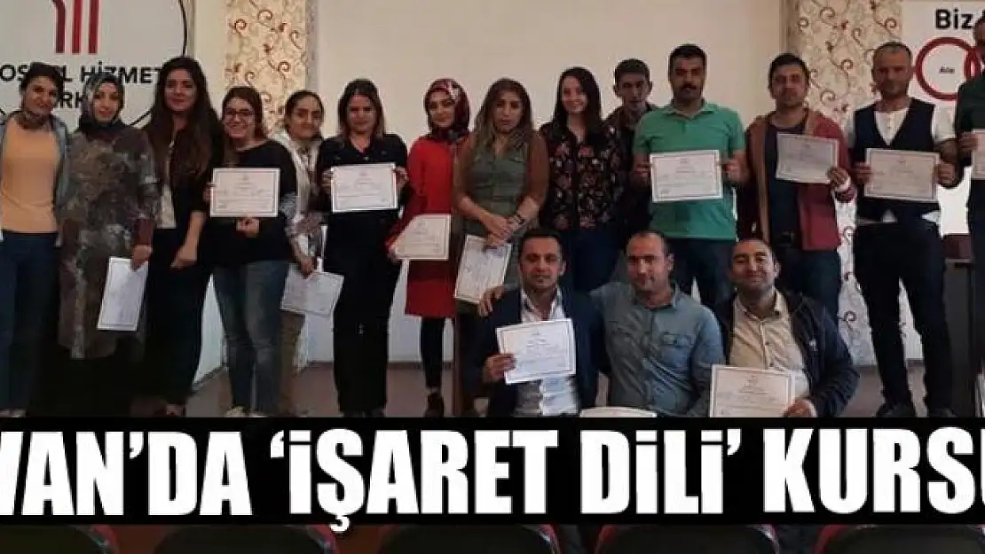 Van'da 'İşaret Dili' kursu