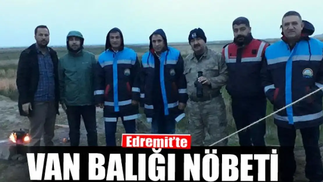 Edremit'te Van balığı nöbeti 