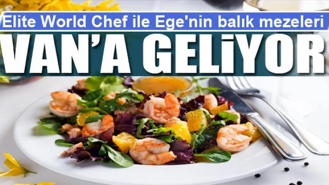 Elite World Chef ile Ege'nin balık mezeleri Van'a geliyor