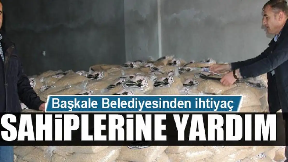 Başkale Belediyesinden ihtiyaç sahiplerine yardım