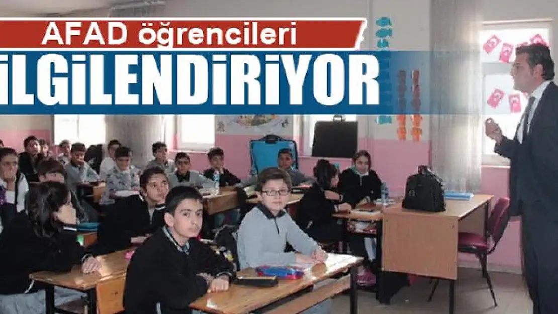 AFAD, 'Afete Hazır Okul' kapsamında öğrencileri bilgilendiriyor