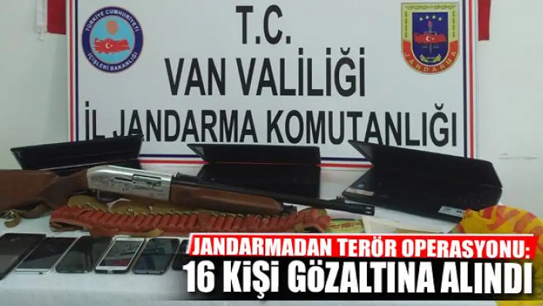 Van'da 16 kişi gözaltına alındı