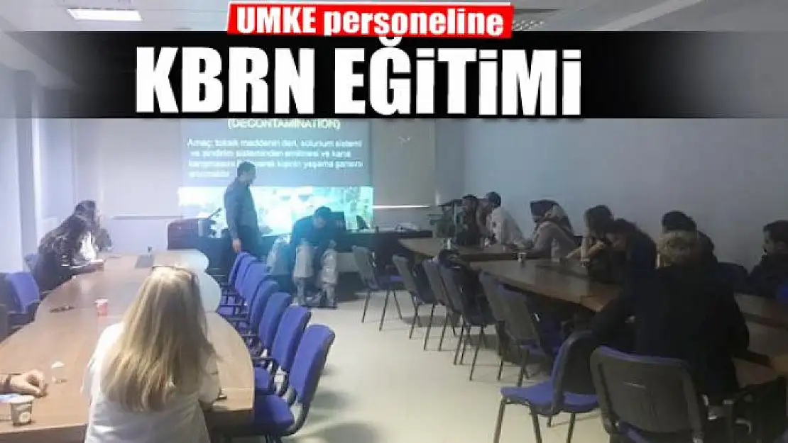 UMKE personeline KBRN eğitimi