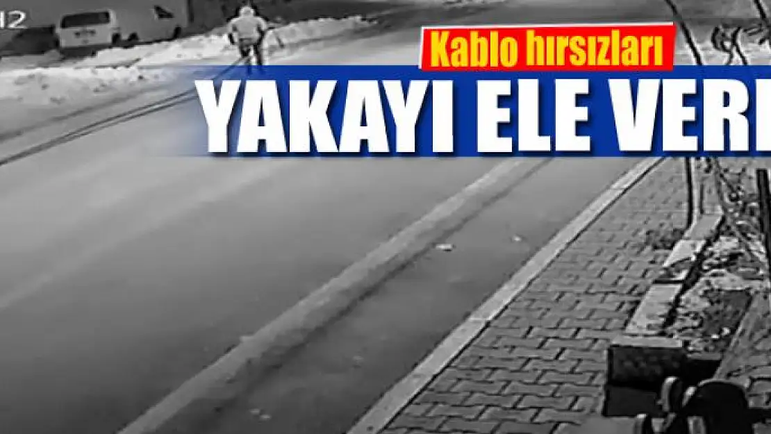 Kablo hırsızları yakayı ele verdi