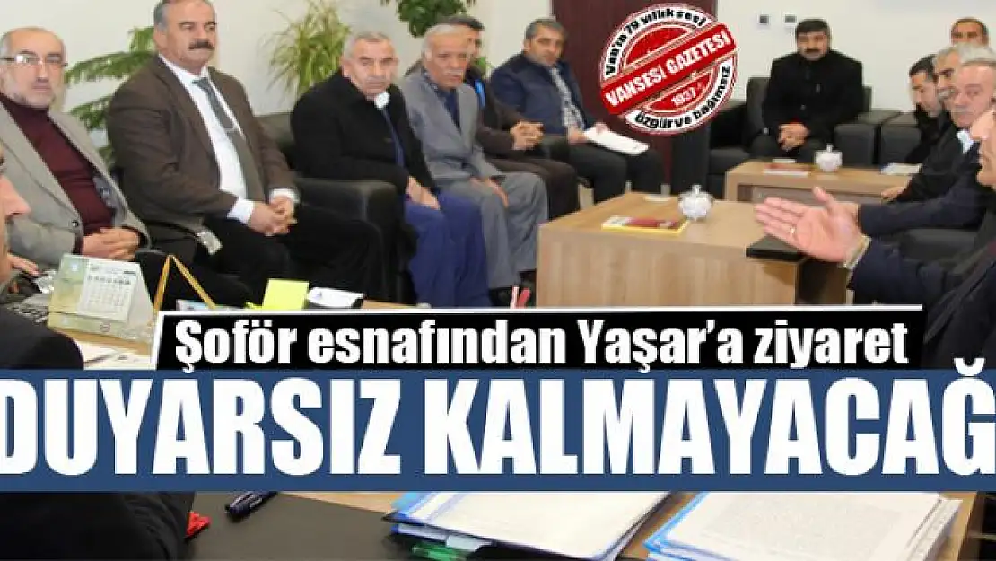 Şoför esnafından Yaşar'a ziyaret