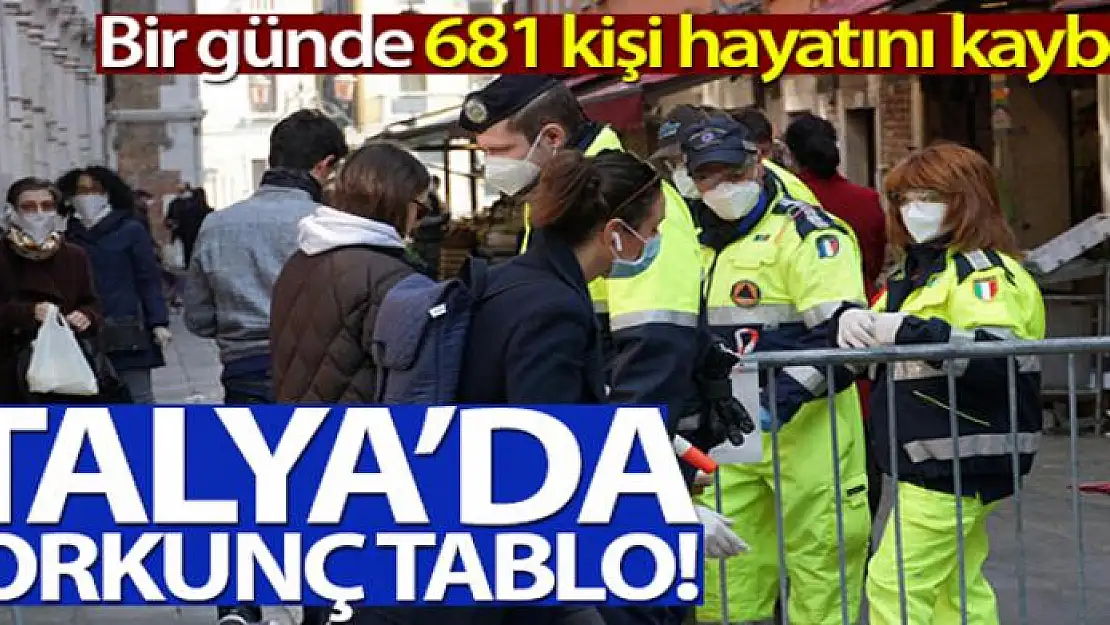 İtalya'da son 24 saatte 681 ölüm