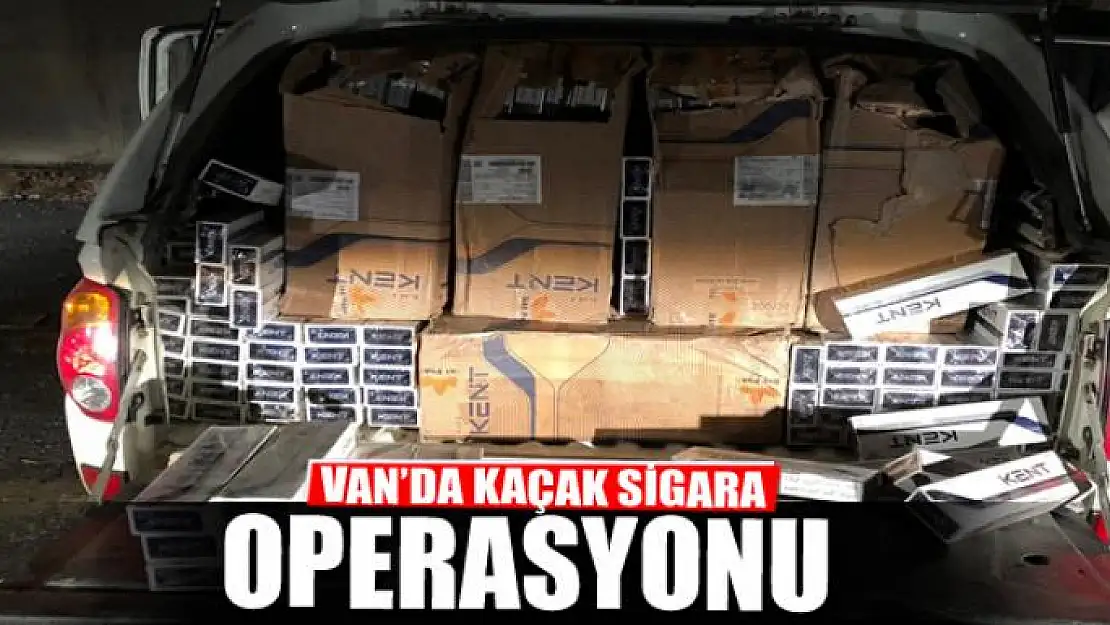 Van'da Kaçak Sigara Operasyonu