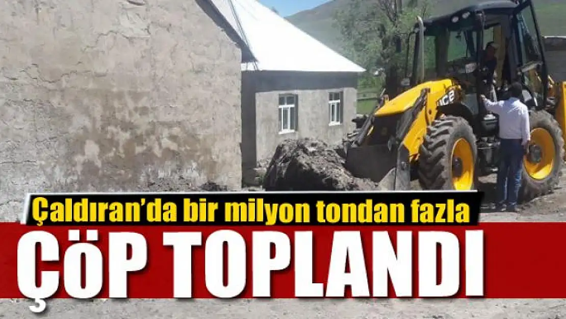 Çaldıran'da bir milyon tondan fazla çöp toplandı