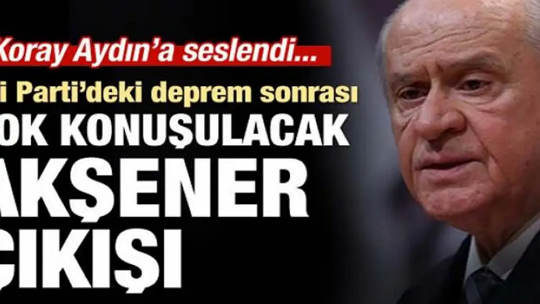 Bahçeli'den İyi Parti açıklaması