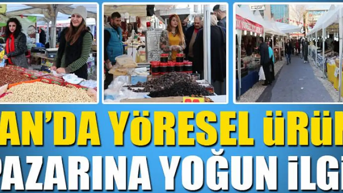 Van'da yöresel ürün pazarına yoğun ilgi 