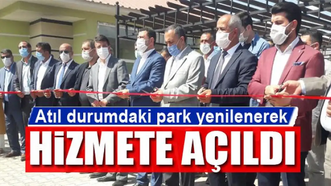 Atıl durumdaki park yenilenerek hizmete açıldı