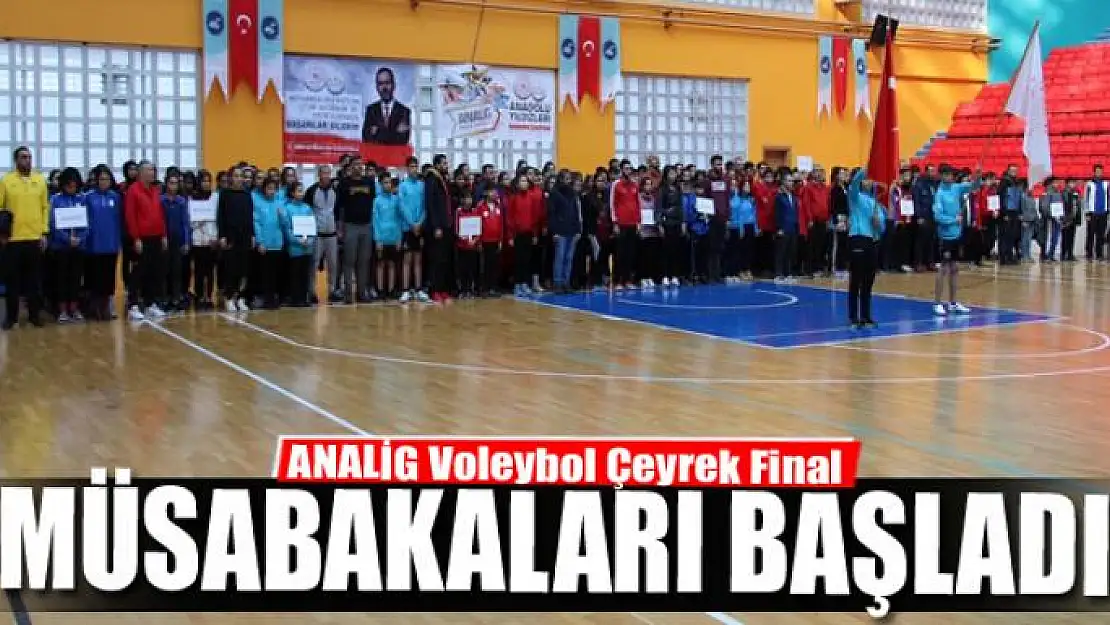 Van'da ANALİG Voleybol Çeyrek Final müsabakaları başladı