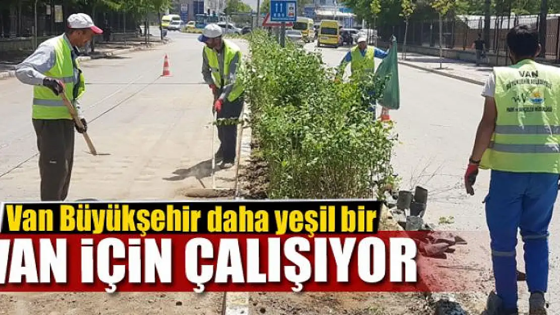 Büyükşehir daha yeşil bir Van için çalışıyor