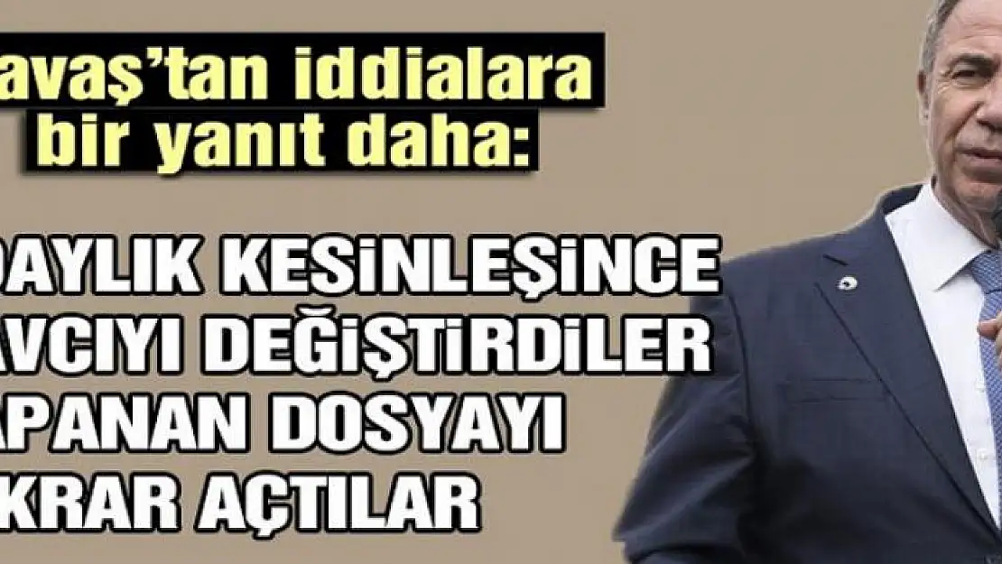 Mansur Yavaş: Adaylık kesinleşince savcıyı değiştirdiler, kapanan dosyayı tekrar açtılar