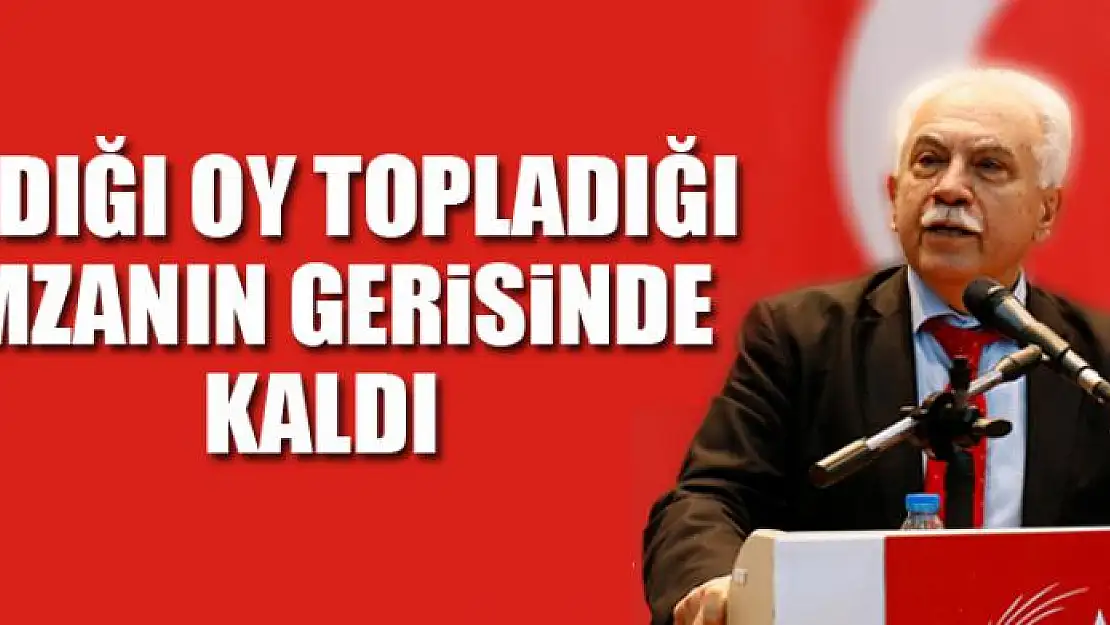 Aldığı oy topladığı imzanın gerisinde kaldı