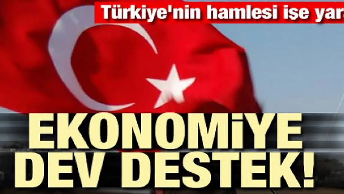 Türkiye'nin hamlesi işe yaradı! Ekonomiye dev destek