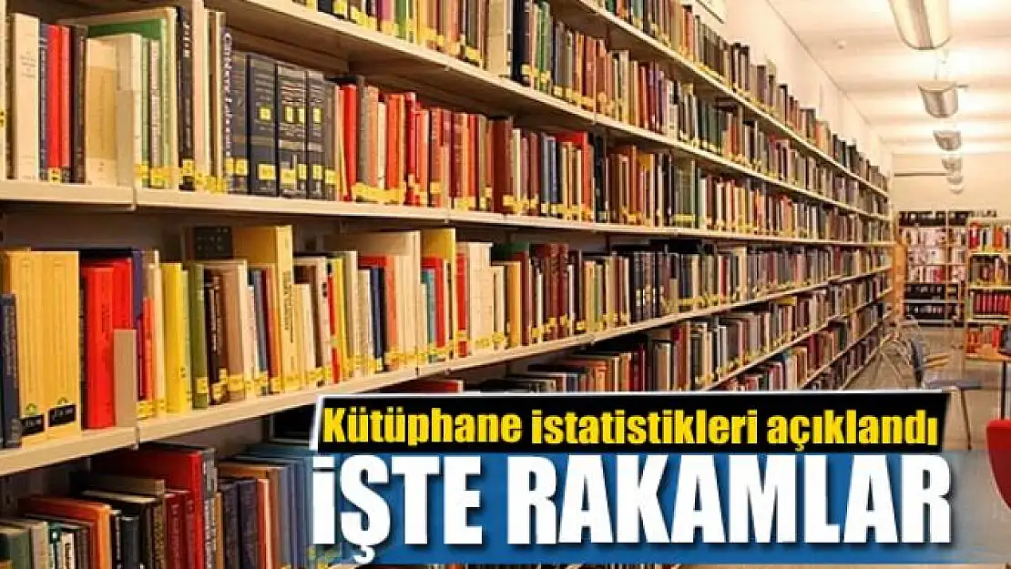 Kütüphane istatistikleri açıklandı