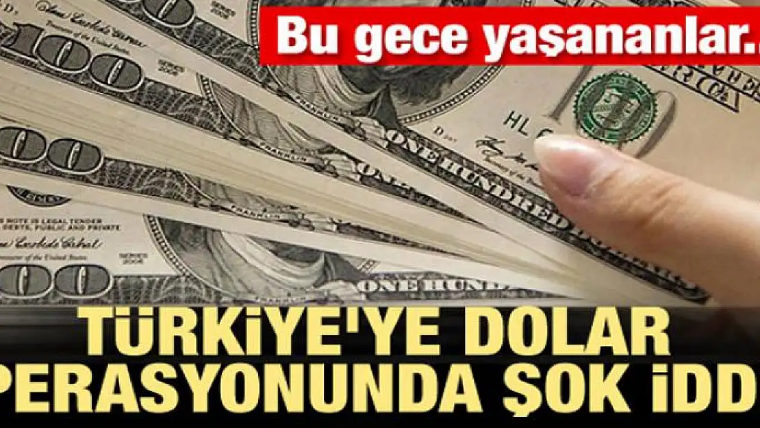 Türkiye'ye dolar operasyonunda şok iddia