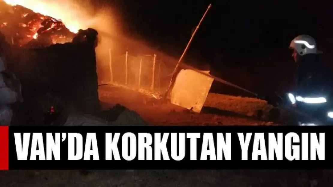 Van'da korkutan yangın