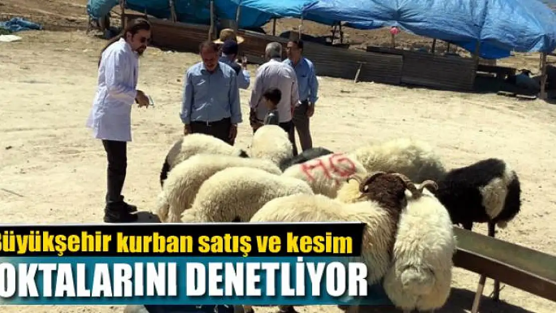 Büyükşehir kurban satış ve kesim noktalarını denetliyor