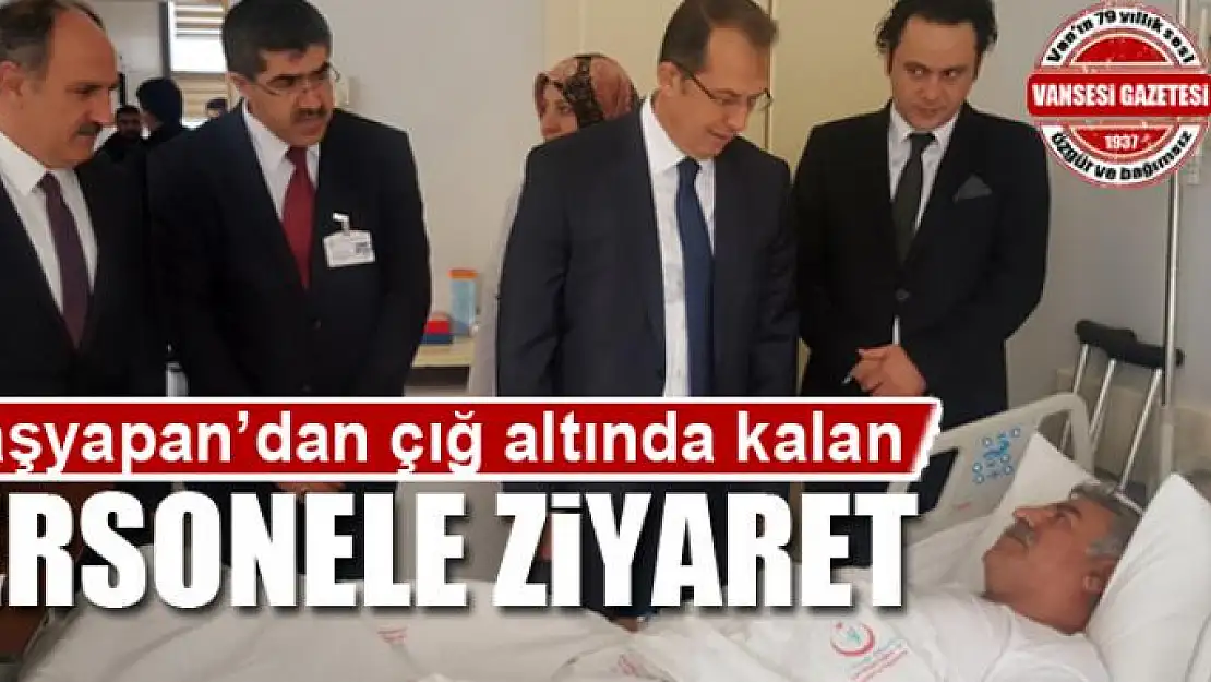 Taşyapan'dan çığ altında kalan personele ziyaret