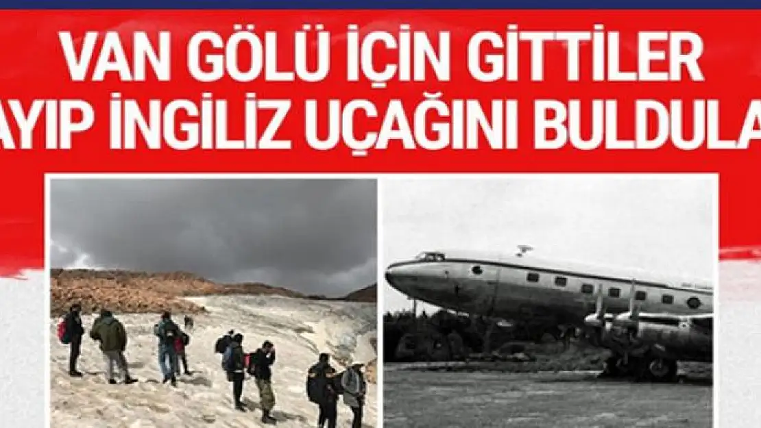 Süphan Dağı'nda İngiliz uçağının parçalarını bulundu