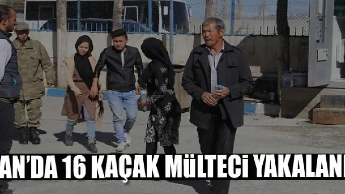 VAN'DA 16 KAÇAK MÜLTECİ YAKALANDI