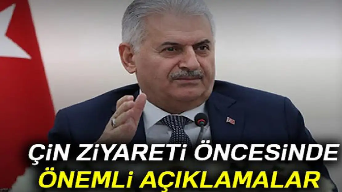 TBMM Başkanı Binali Yıldırım'dan Çin ziyareti öncesinde önemli açıklamalar